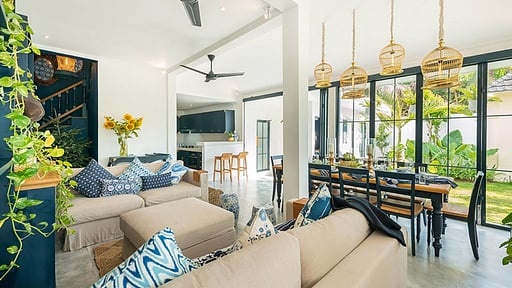 Villa Pintu Biru Living room
