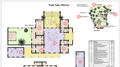 Villa Pointe Sud Floor plan