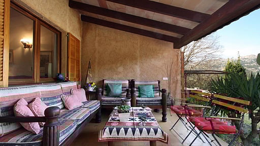 Villa Porqueres Terrace/Veranda