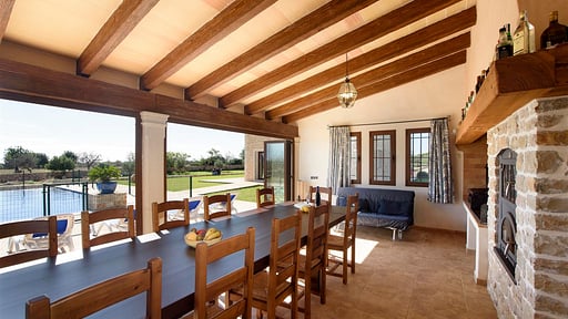Villa Porto Colom Zona de comedor 2