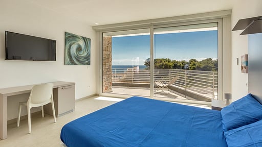 Villa Punta Ristola Schlafzimmer 1