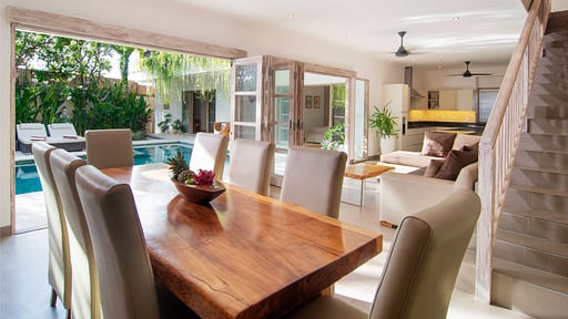Villa Puri Temple Dining area