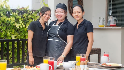 Villa Puri Temple Villa staff