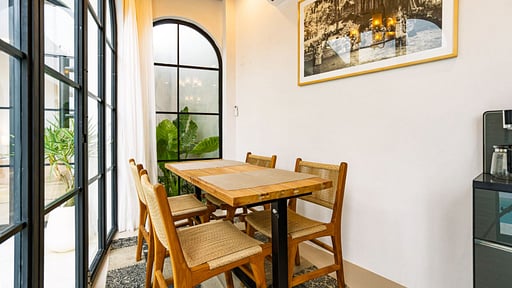 Villa Putih Susu Dining area