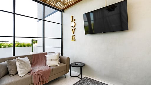 Villa Putih Susu Living room