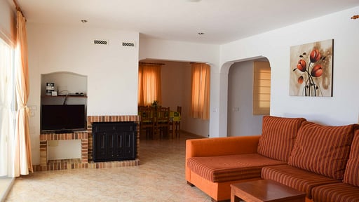 Villa Qoueta Woonkamer