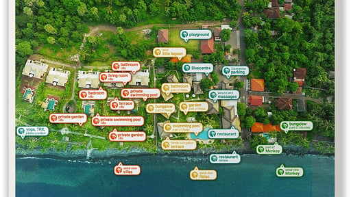 Relax Bali Residence Floor plan