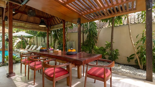 Villa Rinjani Dining area