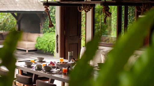 Villa Rumah Senja Dining area