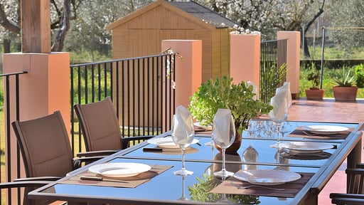 Villa Sa Vinyeta Обеденная зона