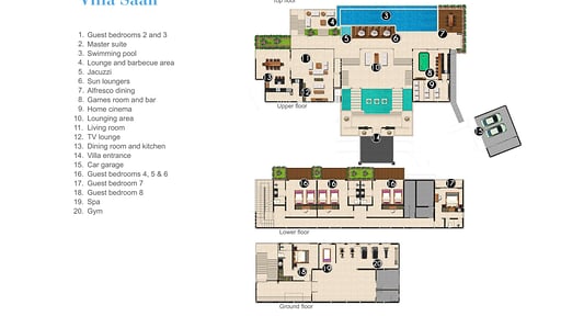 Villa Saan Floor plan