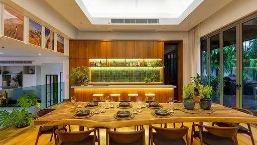 Villa Sabai Jai Jung Dining area