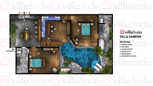 Villa Sampan Схема помещений
