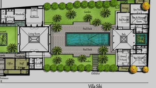 Villa Samuan Siki Floor plan