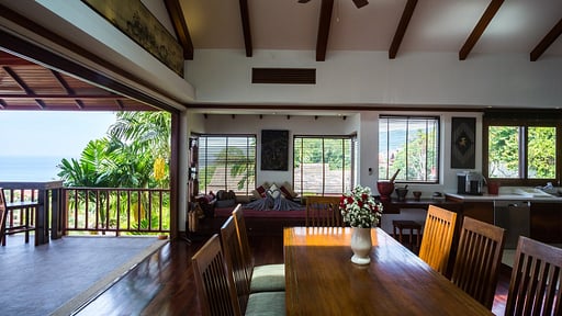 Villa Sangha Dining area