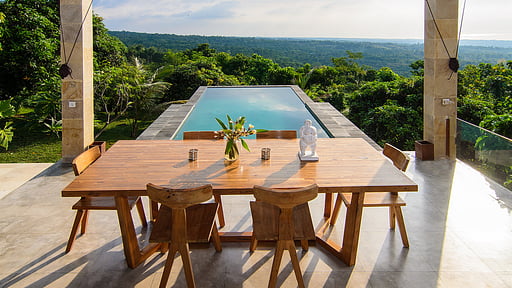 Villa Sanglung Two Private Pool & Sea View Dining area