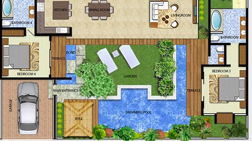 Villa Sanook Floor plan