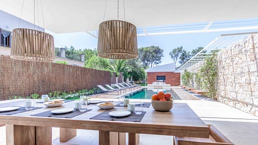 Villa Sant Joan Dining area