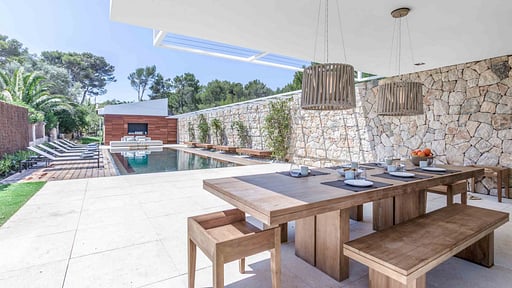 Villa Sant Joan Dining area