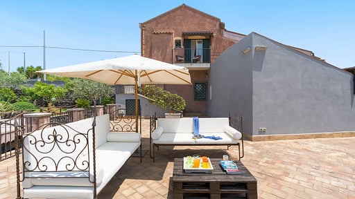 Villa Saracina Terrasse/Veranda