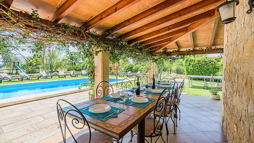 Can Barretas Terrasse/Veranda