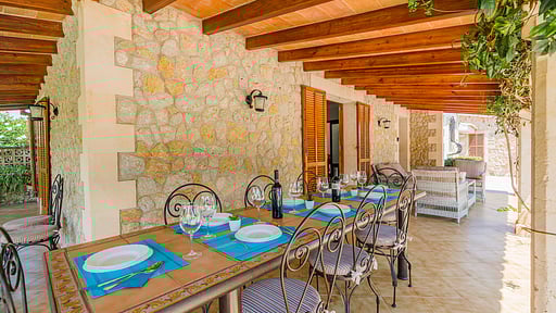 Can Barretas Terrasse/Veranda