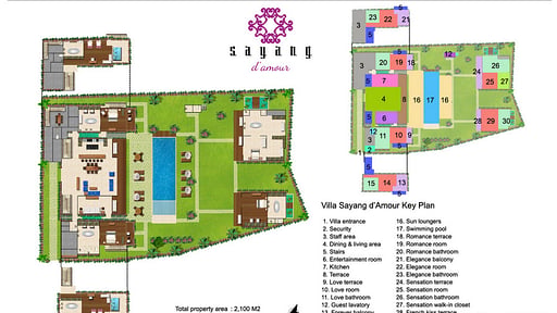 Villa Sayang d'Amour Floor plan