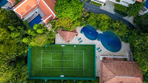 Villa Sea Dream Court de tennis