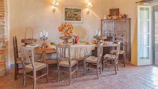 Villa Selvarella Dining area