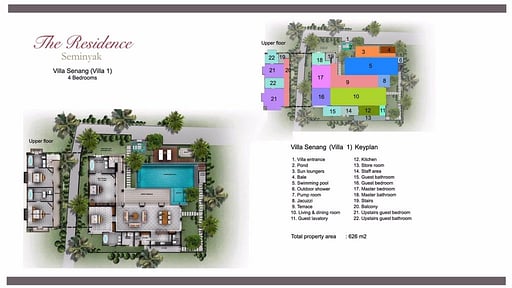 Villa Senang Residence Floor plan