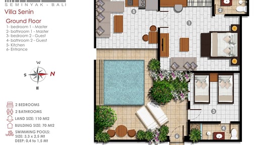 Villa Senin Floor plan