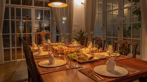 Sevena Villa Dining area