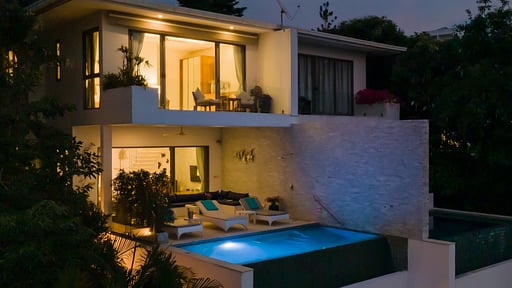 Villa Shades of Blue Drone pictures