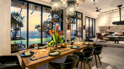 Villa Shambala Lembongan Dining area