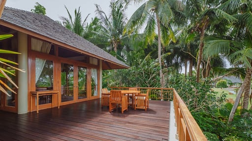 Villa Shanta Terrasse/Veranda