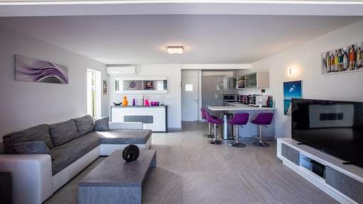Villa Ski Beach Wohnbereich