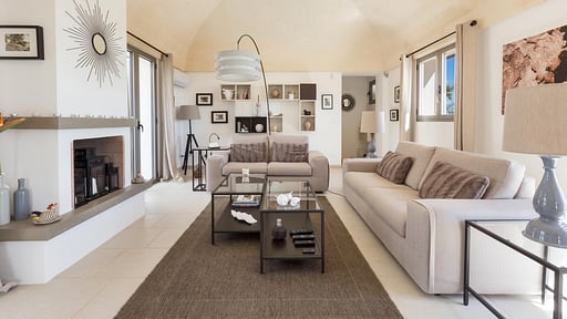 Villa Sogno Bianco Woonkamer