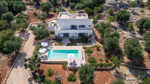 Villa Sogno Bianco Drone foto's