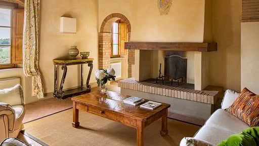 Villa Sole del Chianti Woonkamer