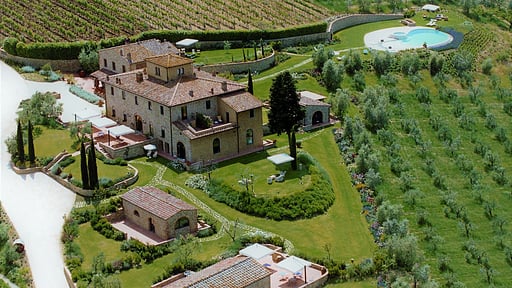 Villa Sole del Chianti Drone foto's