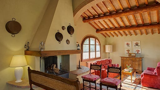 Villa Sole del Chianti Woonkamer