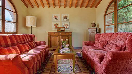 Villa Sole del Chianti Woonkamer