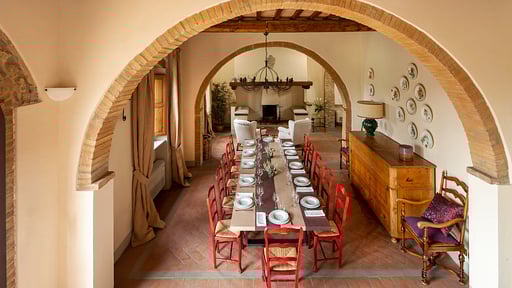 Villa Sole del Chianti Eethoek