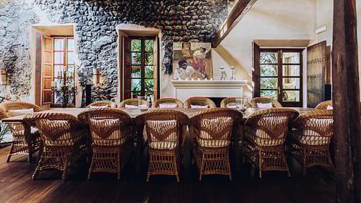 Villa Son Salas Обеденная зона