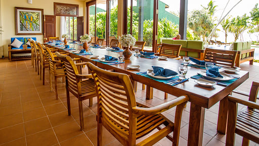 Villa South Point Ocean Dining area