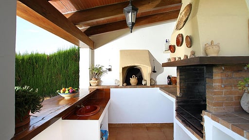 Villa Stone White Equipo para barbacoas