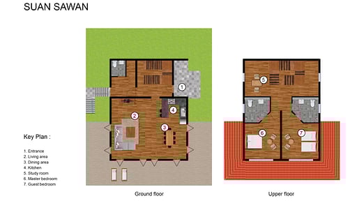 Villa Suan Sawan Grundriss