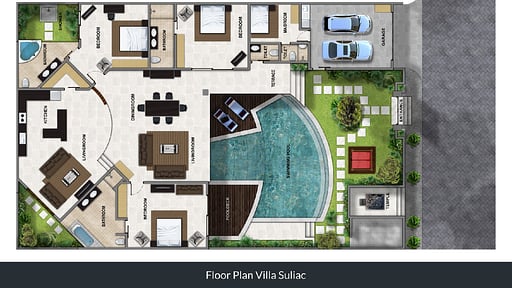 Villa Suliac Floor plan