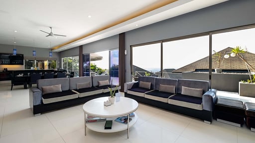 Suluban Cliff Villa Woonkamer