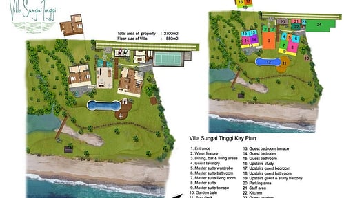 Villa Sungai Tinggi Floor plan